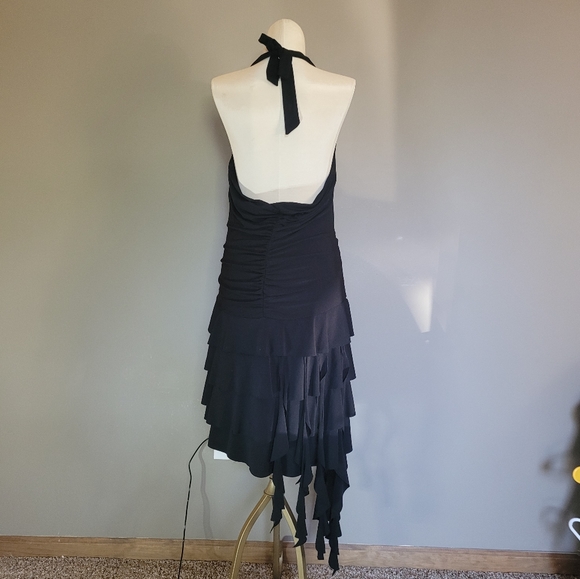 Black Halter Dress - Picture 2 of 3